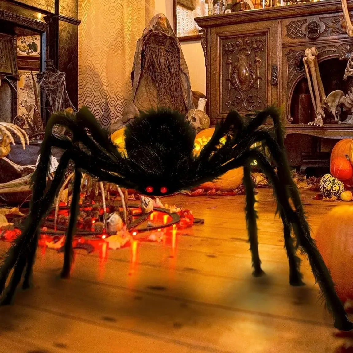 30 Cm/50 Cm/75 Cm/90 Cm/125 Cm/150 Cm/200 Cm Halloween Riesige Schwarze Spinne Dekoration Spukhaus Prop Indoor Outdoor Dekor 30 Cm/50 Cm/75 Cm/90 Cm/125 Cm/150 Cm/200 Cm Halloween Riesige Schwarze Spinne Dekoration Spukhaus Prop Indoor Outdoor Dekor - Image 3