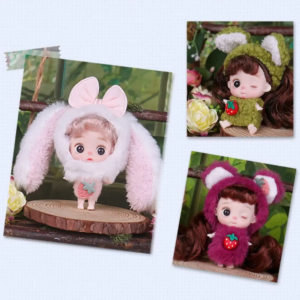Cute 10cm Girls Figurine Movable Jointed with Clothes Movable Jointed Dolls DIY Dress Up Girls Toy Dolls