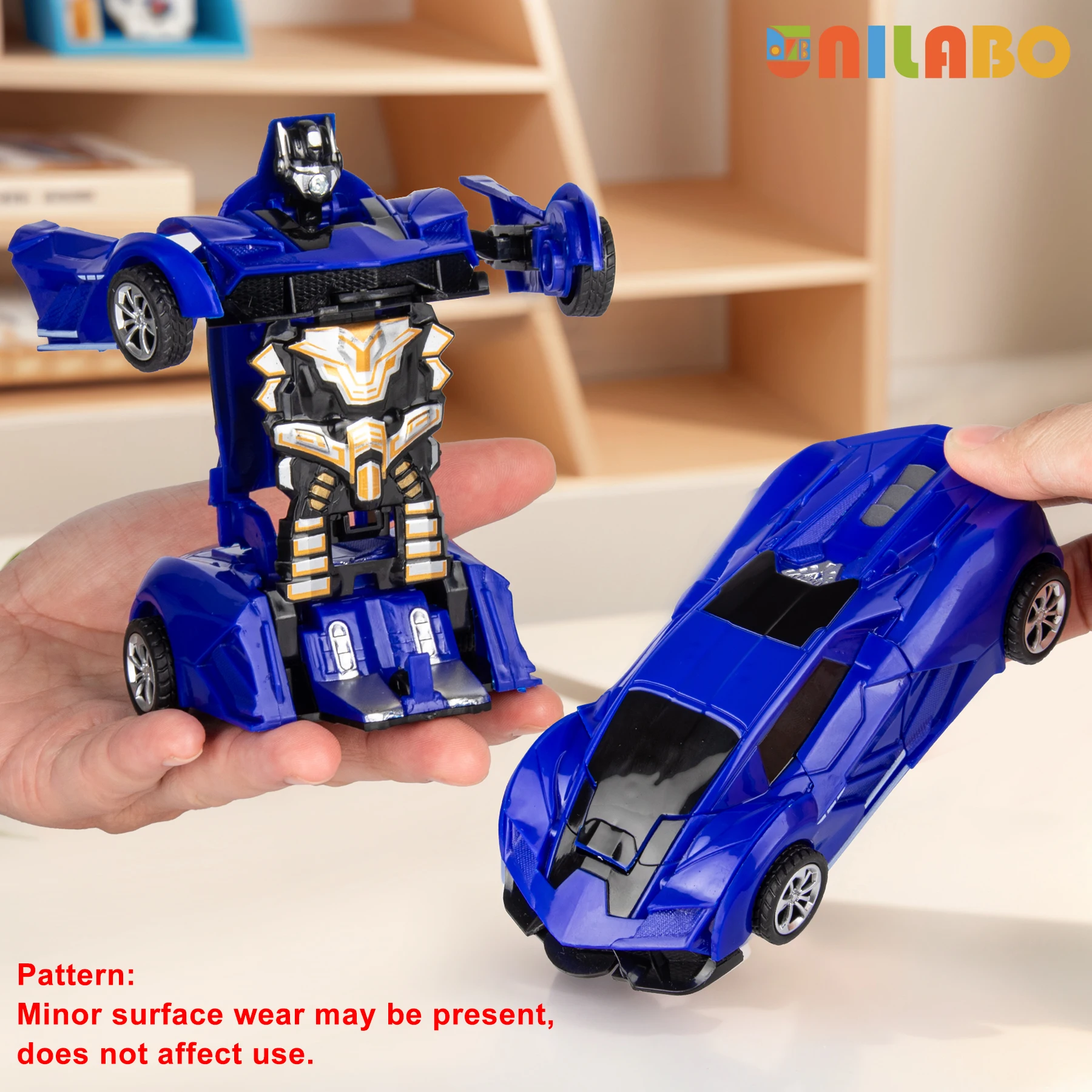 Verwandelbares Roboter-Sportwagen-Spielzeug, Keine Batterien, Pädagogisches Geschenk Für Kinder, Farbenfrohes Modellfahrzeug Zum Spielen Und Lernen Verwandelbares Roboter-Sportwagen-Spielzeug, Keine Batterien, Pädagogisches Geschenk Für Kinder, Farbenfrohes Modellfahrzeug Zum Spielen Und Lernen - Image 14
