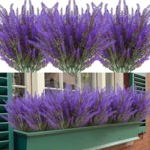 Provence Lavendel Kunststoff Künstliche Blumen Falsche Pflanzen Hochzeit Haus Outdoor Garten Dekoration Tischdekoration