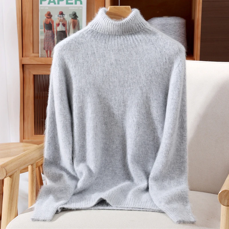 Herbst Und Winter Nerz Kaschmir Pullover Frauen Hochgeschlossenen Pullover Pullover Lose Bodenbildung Wolle Mantel Warme Plus Größe Herbst Und Winter Nerz Kaschmir Pullover Frauen Hochgeschlossenen Pullover Pullover Lose Bodenbildung Wolle Mantel Warme Plus Größe - Image 18