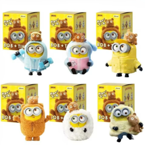 52toys Bob&Tim Minions Better Together Serie Verschiedene Stile Niedliche Puppen-Schlüsselanhänger Dekoration Trendiges Spielzeug Mystery Box Überraschungsgeschenk