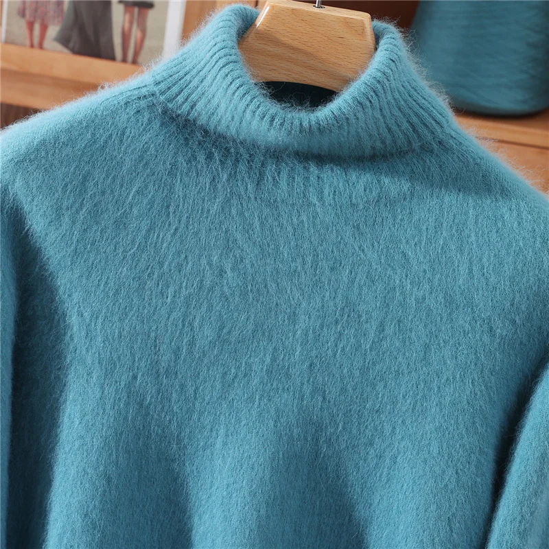Herbst Und Winter Nerz Kaschmir Pullover Frauen Hochgeschlossenen Pullover Pullover Lose Bodenbildung Wolle Mantel Warme Plus Größe Herbst Und Winter Nerz Kaschmir Pullover Frauen Hochgeschlossenen Pullover Pullover Lose Bodenbildung Wolle Mantel Warme Plus Größe - Image 6
