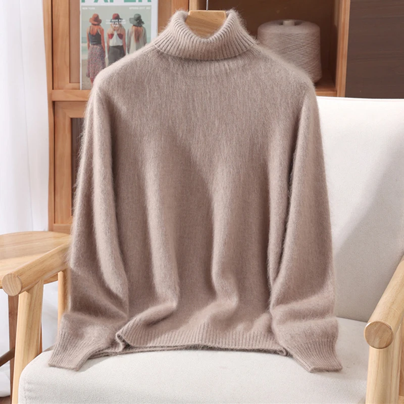 Herbst Und Winter Nerz Kaschmir Pullover Frauen Hochgeschlossenen Pullover Pullover Lose Bodenbildung Wolle Mantel Warme Plus Größe Herbst Und Winter Nerz Kaschmir Pullover Frauen Hochgeschlossenen Pullover Pullover Lose Bodenbildung Wolle Mantel Warme Plus Größe - Image 26