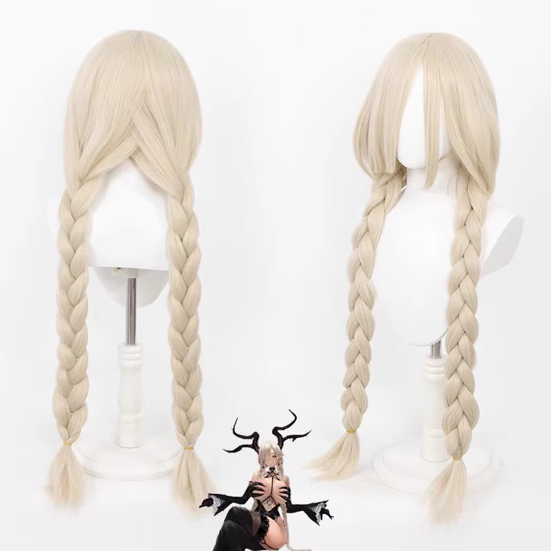 Cosplay-Perücke Azur Lane Anime-Perücke Owari Lange Blonde Synthetische Perücke Mit Simulierter Kopfhaut Flauschig Und Voluminös Doppelt Geflochtene Cosplay-Perücke Cosplay-Perücke Azur Lane Anime-Perücke Owari Lange Blonde Synthetische Perücke Mit Simulierter Kopfhaut Flauschig Und Voluminös Doppelt Geflochtene Cosplay-Perücke