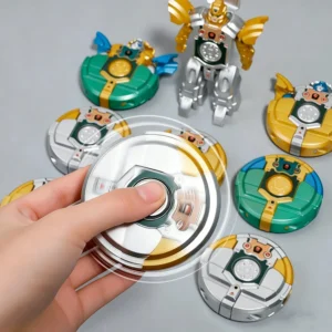 Mechanischer Fingerspitzen-Gyroskop: Kreativer DIY Mecha-Panzer-Transformationsroboter – Lehrreiches und stressabbauendes Spielzeug für Kinder