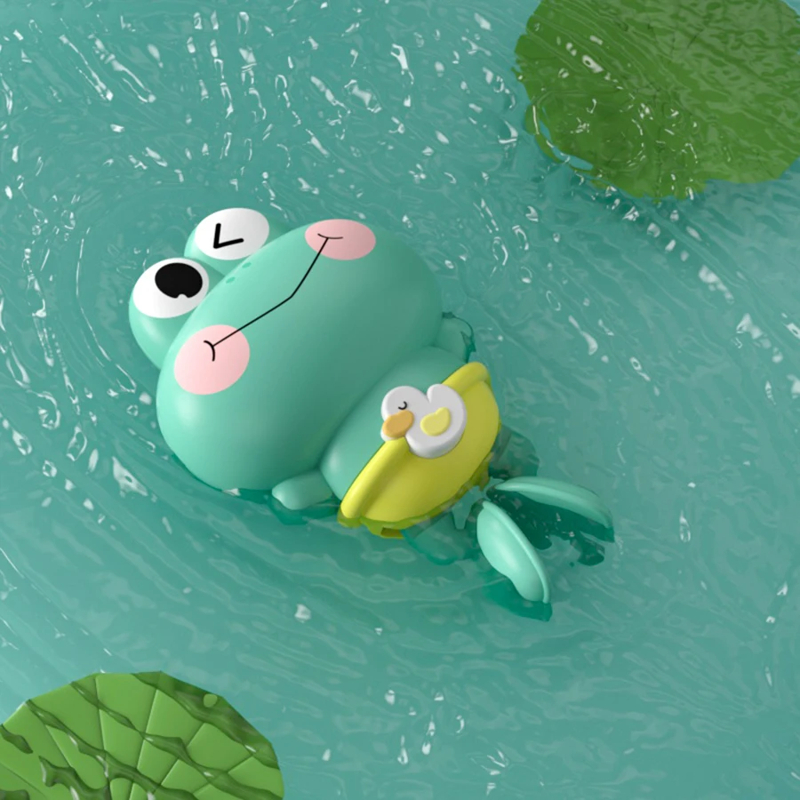 Aufziehbarer Schwimmfrosch für Kinder – Mechanisches Frosch-Badespielzeug ohne Batterien für Badewanne und Wasserspiele – Bild 9