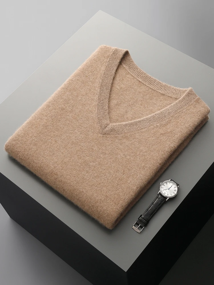 Männer Wolle V-Ausschnitt Pullover Weste Pullover Herbst Winter Grundlegende Casual Kaschmir 100% Merino Wolle Gestrickte Weiche Ärmellose Weste Top Männer Wolle V-Ausschnitt Pullover Weste Pullover Herbst Winter Grundlegende Casual Kaschmir 100% Merino Wolle Gestrickte Weiche Ärmellose Weste Top - Image 8