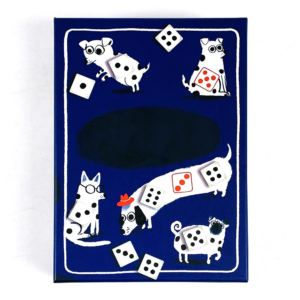 Kartenspiel – Ein Spiel über rollende Würfel, um Ihr Glück zu steigern und dem Hund. Brettspiel, interaktive Familienspiele, Urlaubsspiele
