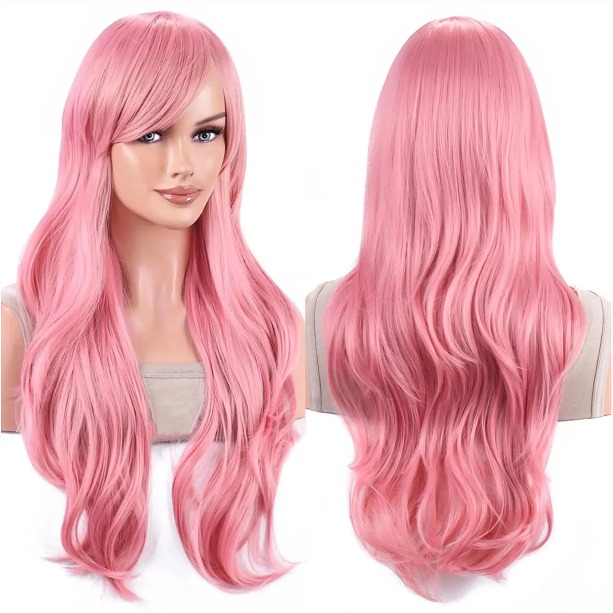 Synthetische Haare Rosa Wellige Lolita Cosplay Perücke Anime Perücken Yuno Gasai Halloween Kostüm Krul Tepes Perücke Für Frauen Synthetische Haare Rosa Wellige Lolita Cosplay Perücke Anime Perücken Yuno Gasai Halloween Kostüm Krul Tepes Perücke Für Frauen - Image 36