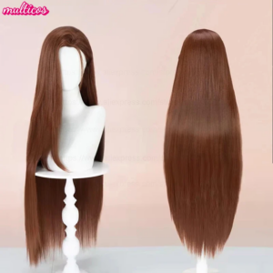 Hochwertige Hyuna Cosplay Perücke Alien Bühne Cosplay lange gerade braune hitzebeständige synthetische Haarspiel Anime Perücken + Perückenkappe