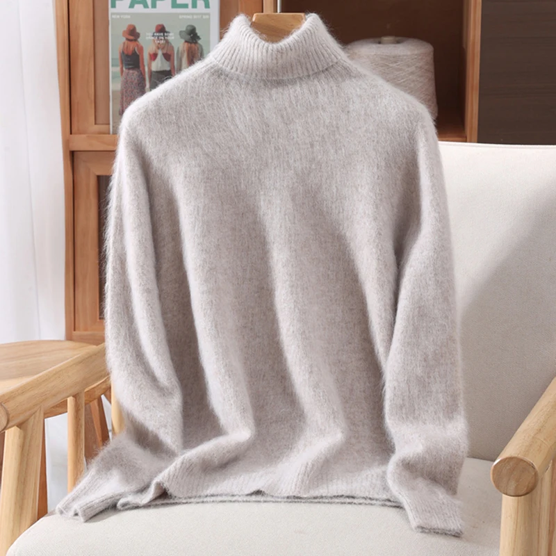 Herbst Und Winter Nerz Kaschmir Pullover Frauen Hochgeschlossenen Pullover Pullover Lose Bodenbildung Wolle Mantel Warme Plus Größe Herbst Und Winter Nerz Kaschmir Pullover Frauen Hochgeschlossenen Pullover Pullover Lose Bodenbildung Wolle Mantel Warme Plus Größe - Image 13