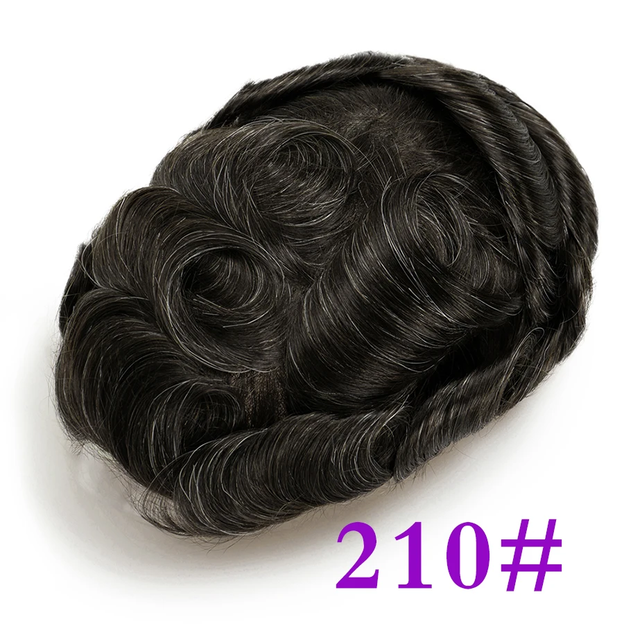 Herren Toupet Aus Echthaar Mit Swiss Lace, Natürlicher Haaransatz Herren Toupet Aus Echthaar Mit Swiss Lace, Natürlicher Haaransatz - Image 15