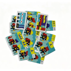 Migo Brettspiel für 2 bis 4 Spieler, Strategie-Spiel, Reisefreundliches Familien-Kartenspiel