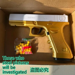 2026 G17 Weißgold-Spielzeugpistolenmagazin, geeignet für 7-8mm Soft-Bullet-Patronen, Outdoor-Sportspiel-Zubehör, Geschenk für Kinder und Erwachsene