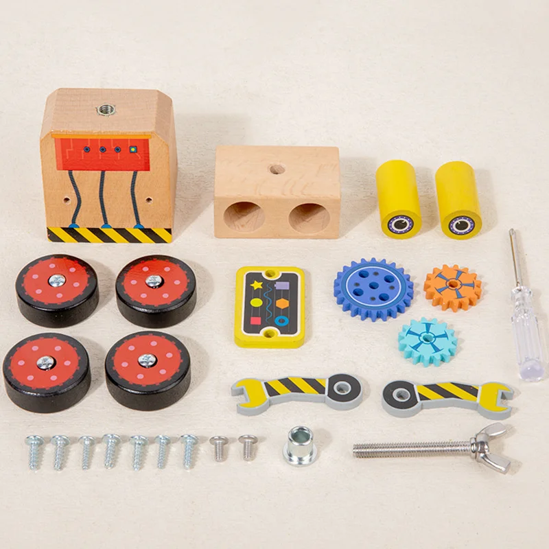 Montessori-Schraubspielzeug Roboterfahrzeug Mit Werkzeug – Lernspielzeug Montessori-Schraubspielzeug Roboterfahrzeug Mit Werkzeug – Lernspielzeug - Image 4