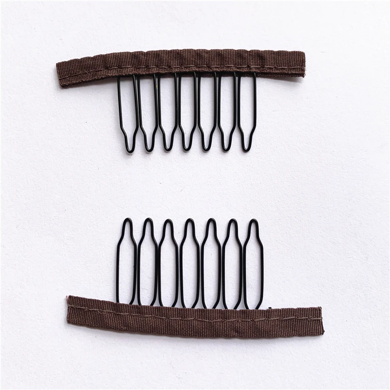50Pcs Steel Wig Combs And Clips 4/5/6/7 Teeth Wig Comb With Cloth For Making Wig Caps Wig Secure Combs 50Pcs Steel Wig Combs And Clips 4/5/6/7 Teeth Wig Comb With Cloth For Making Wig Caps Wig Secure Combs - Image 12