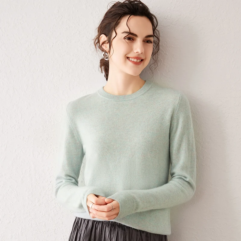 Damen 100% Reiner Kaschmir-Pullover 2026 Herbst Winter Rundhals Langarm Warm Weich Gestrickter Pullover Neue Strick-Oberteile Damenkleidung Damen 100% Reiner Kaschmir-Pullover 2026 Herbst Winter Rundhals Langarm Warm Weich Gestrickter Pullover Neue Strick-Oberteile Damenkleidung – Bild 13