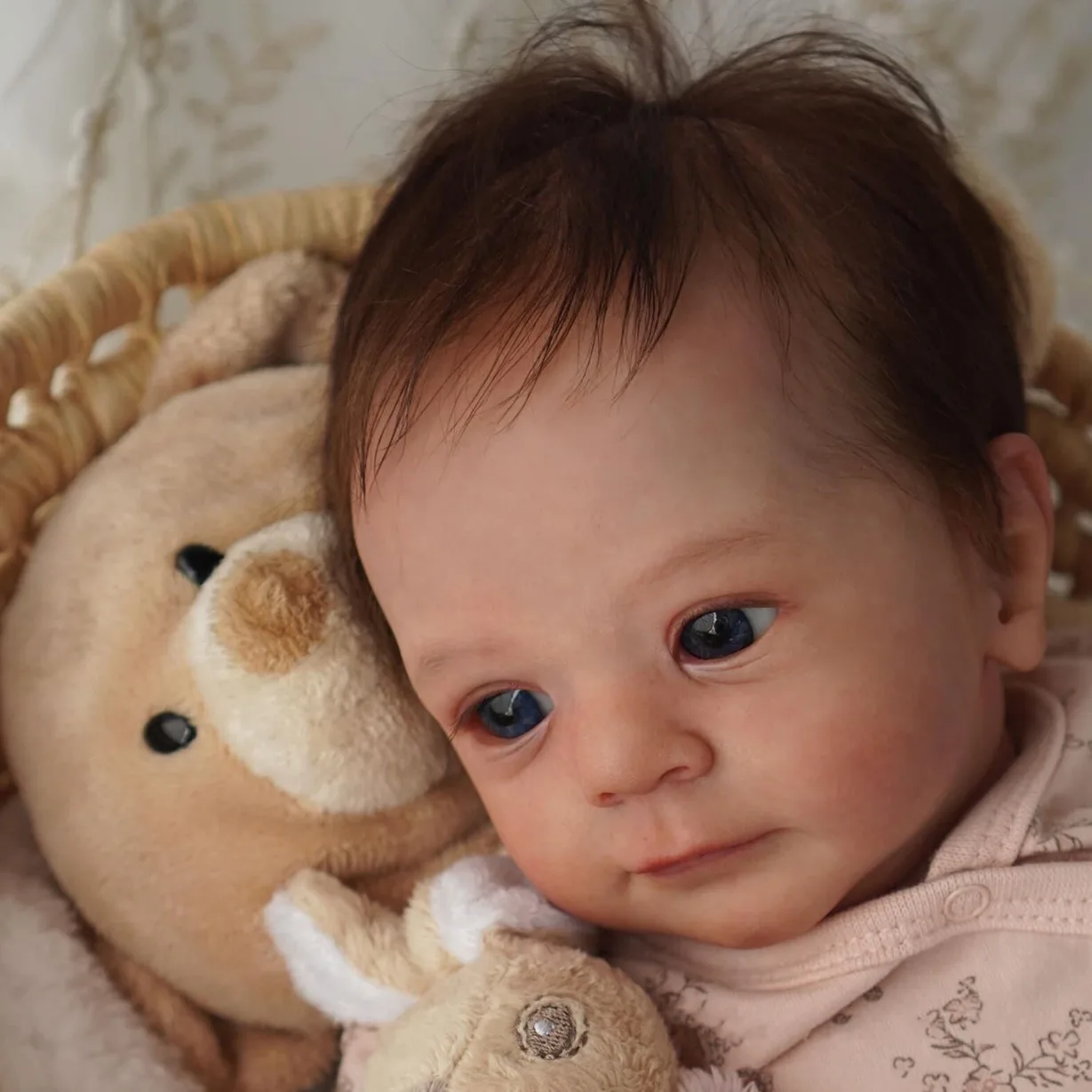 Babypuppenspielzeug Für Mädchen, Weicher Körper, Silikon-Vinyl, Bereits Bemalt, Implantiertes Haar, Weihnachtsgeschenk Für Kinder, Mu Ettas Reborn Kinderspielzeug Babypuppenspielzeug Für Mädchen, Weicher Körper, Silikon-Vinyl, Bereits Bemalt, Implantiertes Haar, Weihnachtsgeschenk Für Kinder, Mu Ettas Reborn Kinderspielzeug - Image 5
