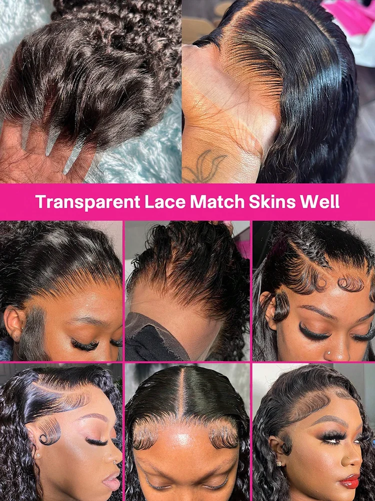36-40 Zoll Lace-Front-Perücken, Vorgezupft, Mit Verstecktem Riemen, Deep Wave Lace-Front-Perücken Aus Echthaar, 250 % Dichte, Lockig, Wet &Amp; Wavy, 13X4 13X6 Hd Deep Wave Echthaarperücke Für Damen 36-40 Zoll Lace-Front-Perücken, Vorgezupft, Mit Verstecktem Riemen, Deep Wave Lace-Front-Perücken Aus Echthaar, 250 % Dichte, Lockig, Wet &Amp; Wavy, 13X4 13X6 Hd Deep Wave Echthaarperücke Für Damen - Image 7