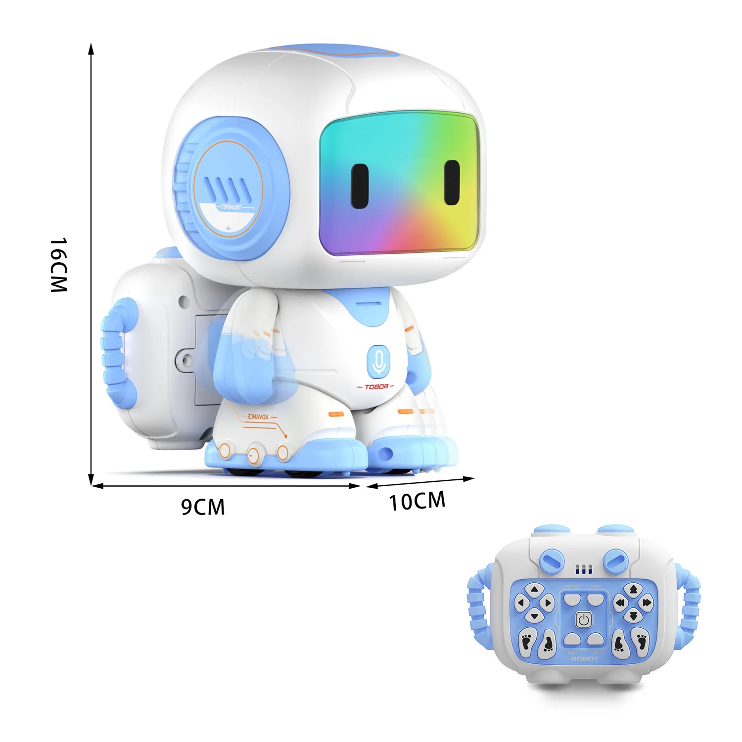 Intelligenter Kinder-Roboter, Regenbogen-Led-Bildschirm Musik-Geschichtenerzähler Frühpädagogischer Begleiter-Roboter, Berührungssteuerung Aufladbares Geschenk Intelligenter Kinder-Roboter, Regenbogen-Led-Bildschirm Musik-Geschichtenerzähler Frühpädagogischer Begleiter-Roboter, Berührungssteuerung Aufladbares Geschenk - Image 6