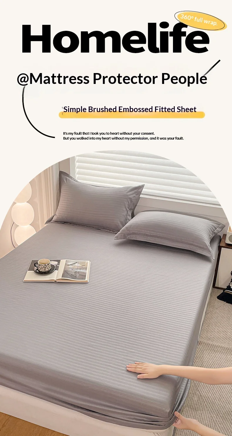 Fitted Bed Sheet With Elastic Band Solid Color Soft Mattress Cover For Single Double King Queen Bed 90/120/140/150/160/180X200Cm Fitted Bed Sheet With Elastic Band Solid Color Soft Mattress Cover For Single Double King Queen Bed 90/120/140/150/160/180X200Cm - Image 2
