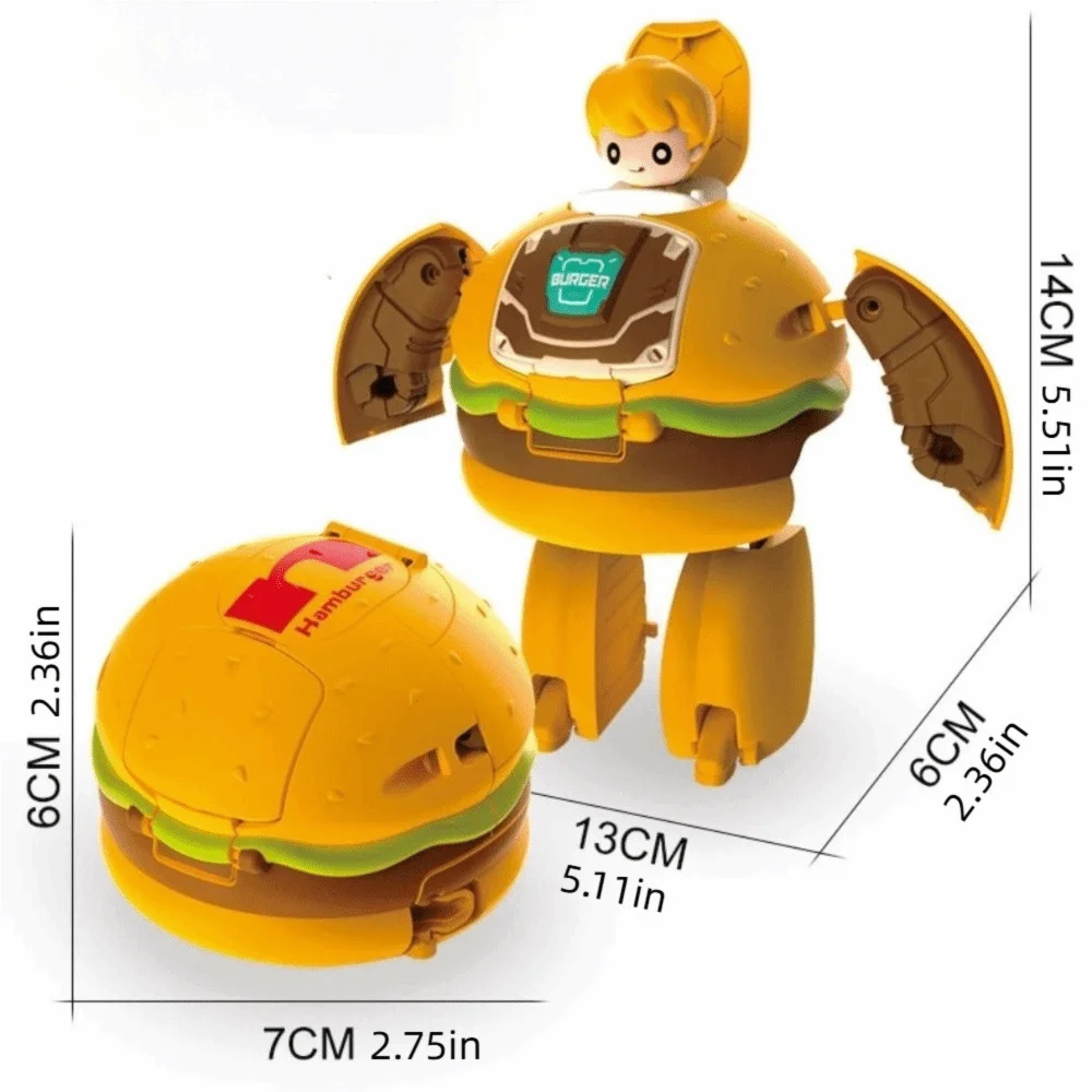 Cartoon Cute 2 In 1 Transforming Robot Simulated Cola Childrens Toy Mecha Model Creative Design Burger Robot Boys Toy Cartoon Cute 2 In 1 Transforming Robot Simulated Cola Childrens Toy Mecha Model Creative Design Burger Robot Boys Toy - Image 5
