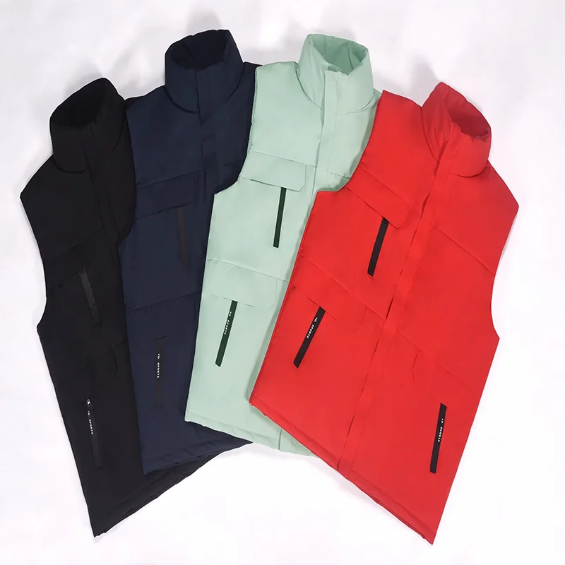 Anpassbare Logo-Weste, Diy-Logo Softshell-Weste Mit Stehkragen Und Reißverschluss, Geeignet Für Wandern, Angeln, Werbezwecke Anpassbare Logo-Weste, Diy-Logo Softshell-Weste Mit Stehkragen Und Reißverschluss, Geeignet Für Wandern, Angeln, Werbezwecke - Image 2