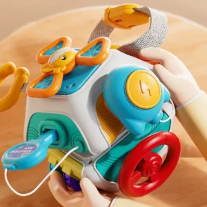 Montessori Sensorisches Spielzeug Baby Beschäftigt Würfel Aktivität Reise Spielzeug Pädagogisches Lernen Zappeln Spielzeug für Feinmotorik Kinder Geschenk