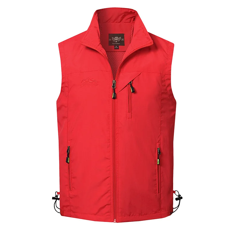 Neue Sommer Männer Outdoor Mesh Dünne Westen Klettern Ärmellose Jacken Männer Multi-Taschen Angeln Fotografie Atmungsaktive Westen 6 Neue Sommer Männer Outdoor Mesh Dünne Westen Klettern Ärmellose Jacken Männer Multi-Taschen Angeln Fotografie Atmungsaktive Westen 6 - Image 2