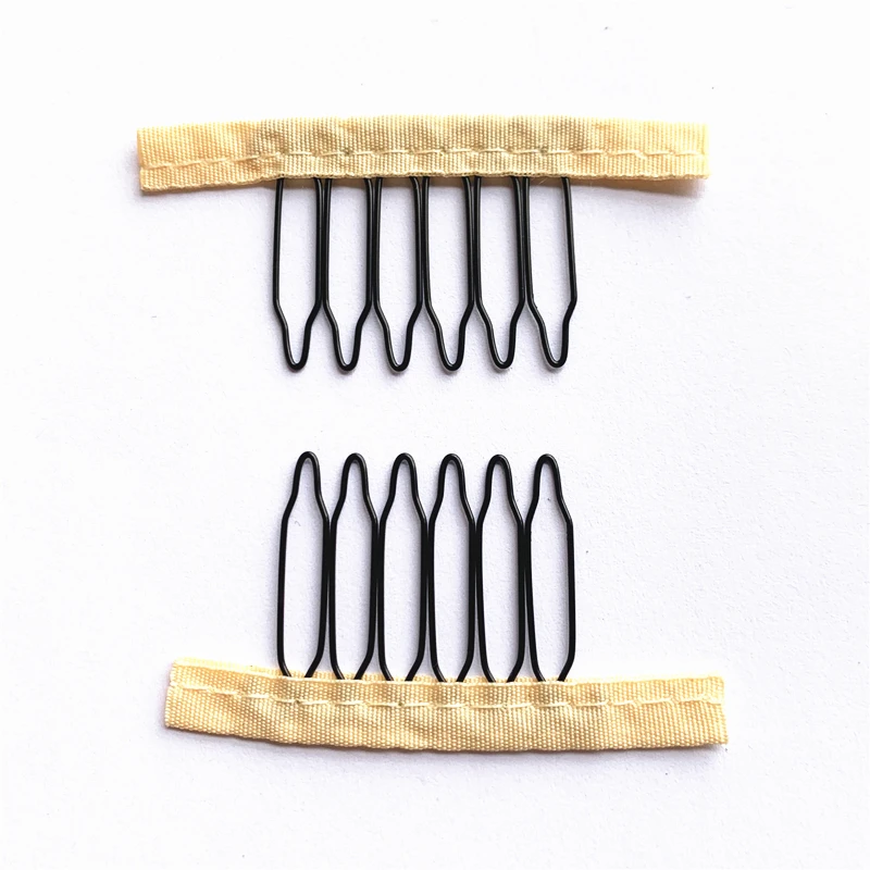 50Pcs Steel Wig Combs And Clips 4/5/6/7 Teeth Wig Comb With Cloth For Making Wig Caps Wig Secure Combs 50Pcs Steel Wig Combs And Clips 4/5/6/7 Teeth Wig Comb With Cloth For Making Wig Caps Wig Secure Combs - Image 16