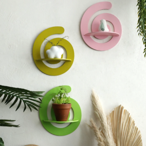 Nette Candy Form Holz Schwimmende Wand Regal Display Pflanze Blumentopf Tablett Lagerung Rack Kunst Dekoration Mädchen Zimmer Wand Dekor