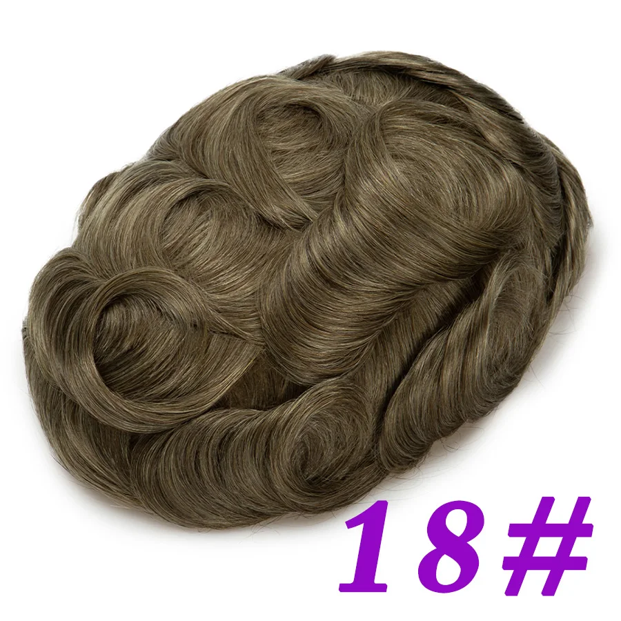 Herren Toupet Aus Echthaar Mit Swiss Lace, Natürlicher Haaransatz Herren Toupet Aus Echthaar Mit Swiss Lace, Natürlicher Haaransatz - Image 26