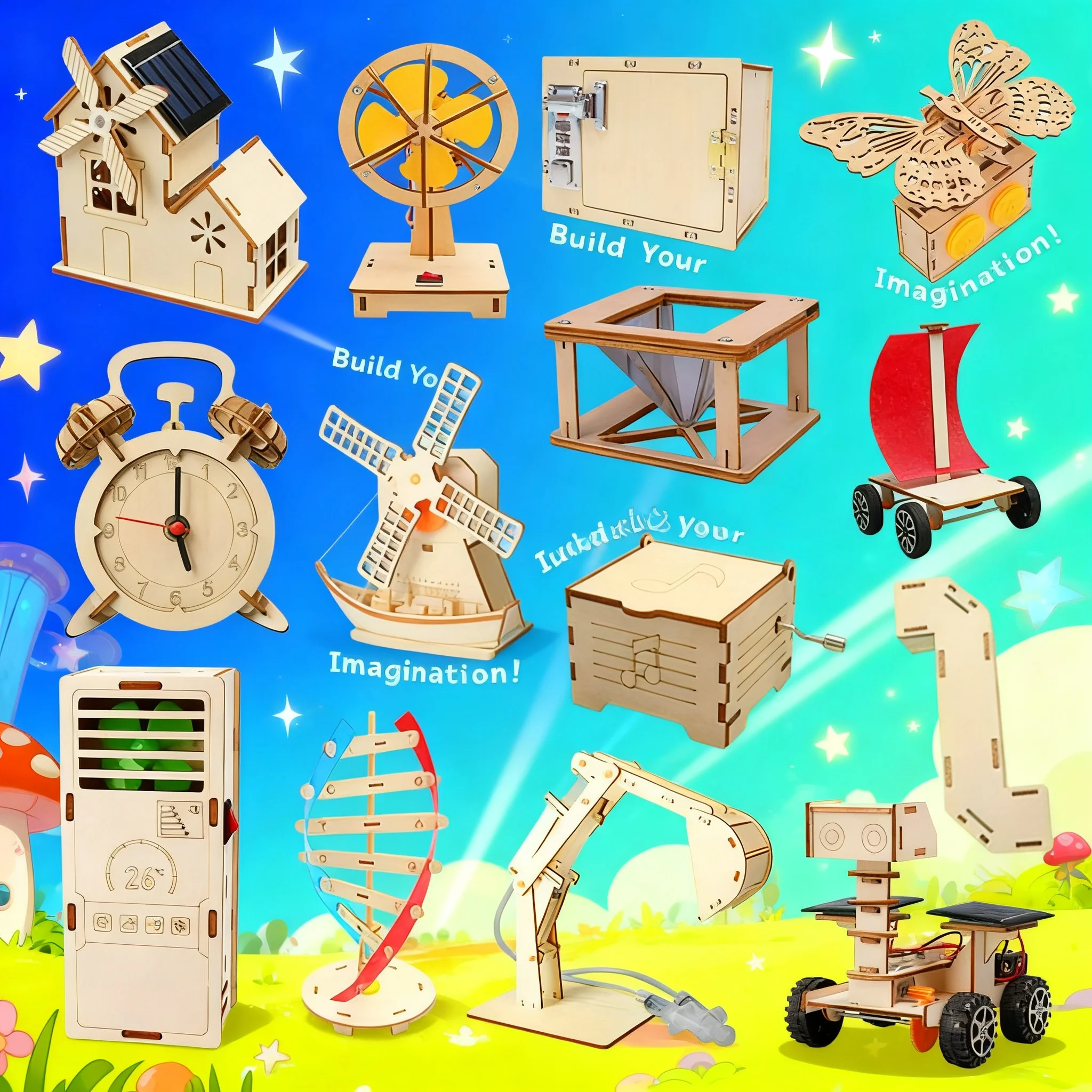Diy Wissenschafts-Experimentier-Set Mint-Lernspielzeug Handgefertigtes Montage-Bastelprojekt Für Schüler Und Kinder Diy Wissenschafts-Experimentier-Set Mint-Lernspielzeug Handgefertigtes Montage-Bastelprojekt Für Schüler Und Kinder