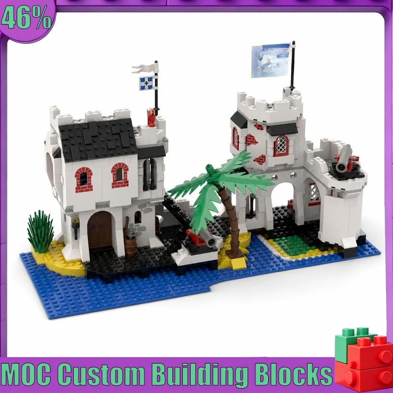 612-Teiliges Schloss-Fort Moc Benutzerdefiniertes Puzzle-Modell Diy Montage Lernspielzeug Kreative Bausteine Sammlerstück Ausstellungsstück Beliebtes Geschenk 612-Teiliges Schloss-Fort Moc Benutzerdefiniertes Puzzle-Modell Diy Montage Lernspielzeug Kreative Bausteine Sammlerstück Ausstellungsstück Beliebtes Geschenk