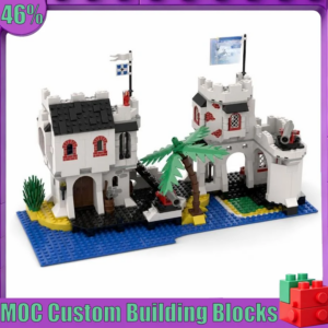 612-teiliges Schloss-Fort MOC Benutzerdefiniertes Puzzle-Modell DIY Montage Lernspielzeug Kreative Bausteine Sammlerstück Ausstellungsstück Beliebtes Geschenk