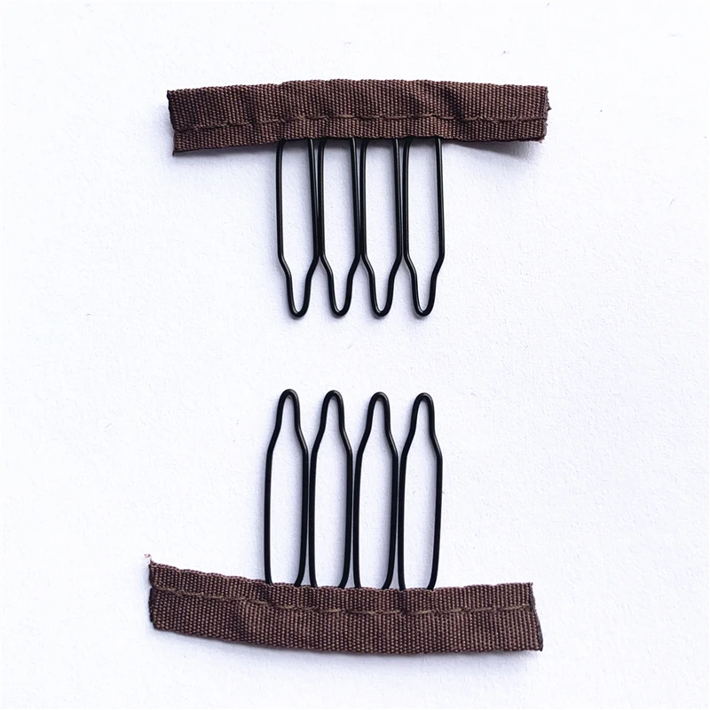 50Pcs Steel Wig Combs And Clips 4/5/6/7 Teeth Wig Comb With Cloth For Making Wig Caps Wig Secure Combs 50Pcs Steel Wig Combs And Clips 4/5/6/7 Teeth Wig Comb With Cloth For Making Wig Caps Wig Secure Combs - Image 7
