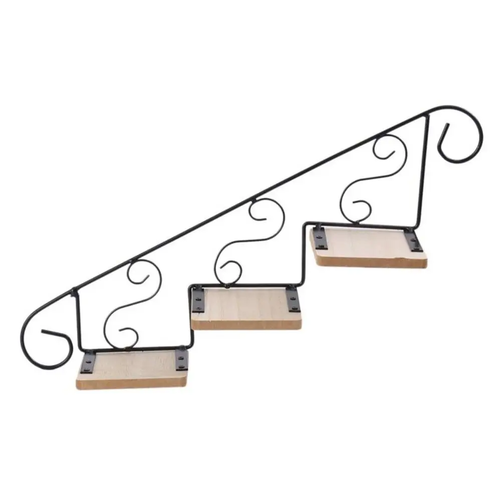 American Style Wand Blumen Ständer Eisen Kunst Einfache Wand Display Regal Treppenhaus Form Wandbehang Blumentopf Wand Dekoration American Style Wand Blumen Ständer Eisen Kunst Einfache Wand Display Regal Treppenhaus Form Wandbehang Blumentopf Wand Dekoration - Image 4