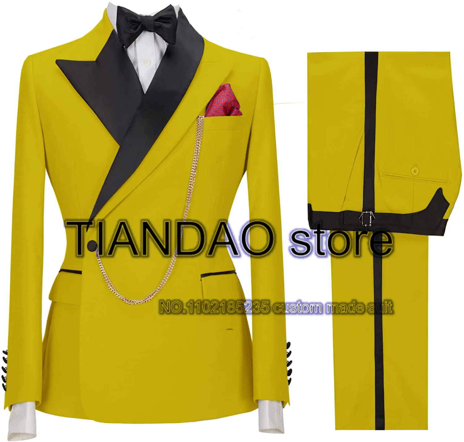 Suit For Men Wedding Groom Tuxedo Khaki Formal Blazer Pants 2 Piece Dinner Ball Dress Male Jacket Set Costume Homme Suit For Men Wedding Groom Tuxedo Khaki Formal Blazer Pants 2 Piece Dinner Ball Dress Male Jacket Set Costume Homme - Image 18