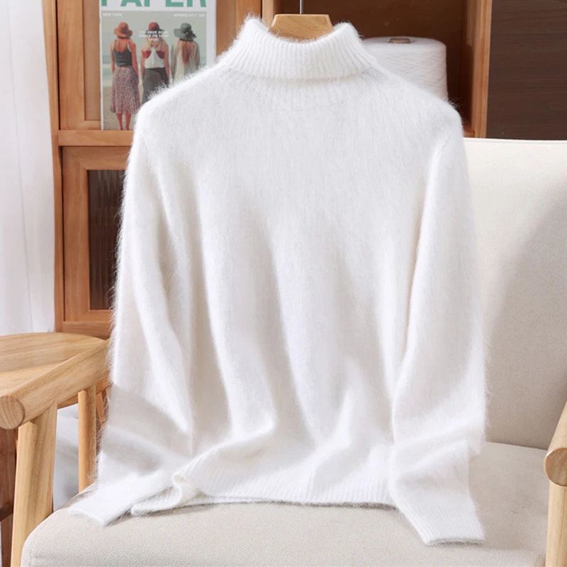 Herbst Und Winter Nerz Kaschmir Pullover Frauen Hochgeschlossenen Pullover Pullover Lose Bodenbildung Wolle Mantel Warme Plus Größe Herbst Und Winter Nerz Kaschmir Pullover Frauen Hochgeschlossenen Pullover Pullover Lose Bodenbildung Wolle Mantel Warme Plus Größe - Image 20