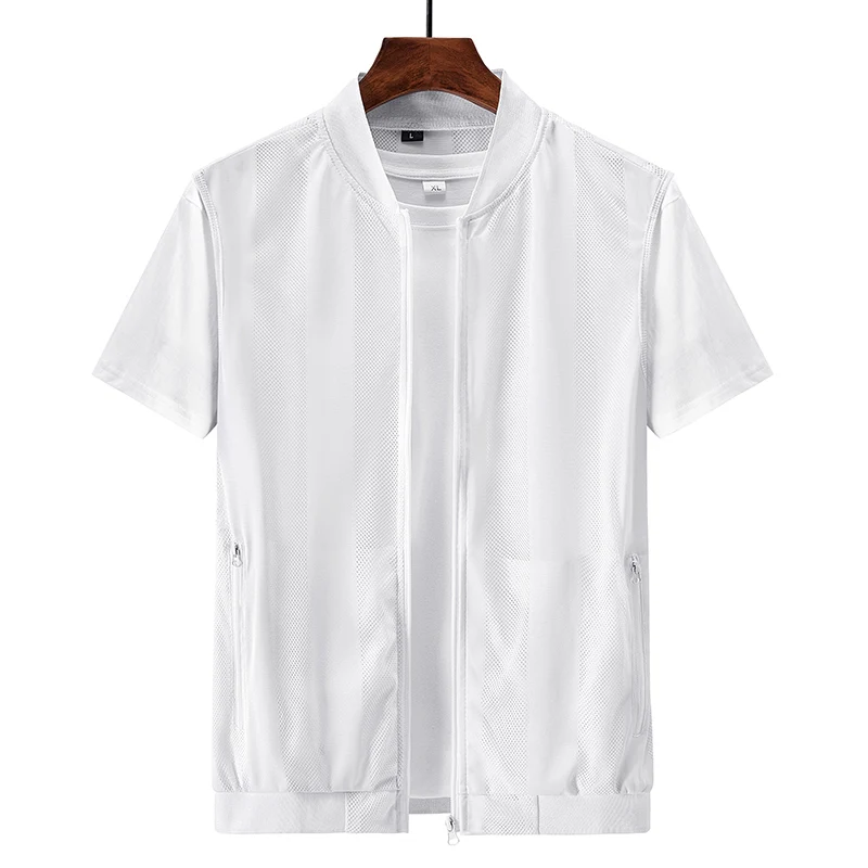 Summer Men Mesh Hollow Waistcoat Breathable Outdoor Sports Coat High-Quality Design Leisure Vest Men Summer Men Mesh Hollow Waistcoat Breathable Outdoor Sports Coat High-Quality Design Leisure Vest Men - Image 4