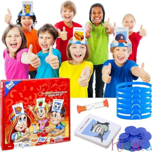 Lustiges Kartenspiel für Kinder, Familienspiel, Ratespiel 'Wer bin ich?', Interaktives Lernspielzeug für Eltern und Kinder, Geschenk für Jungen und Mädchen
