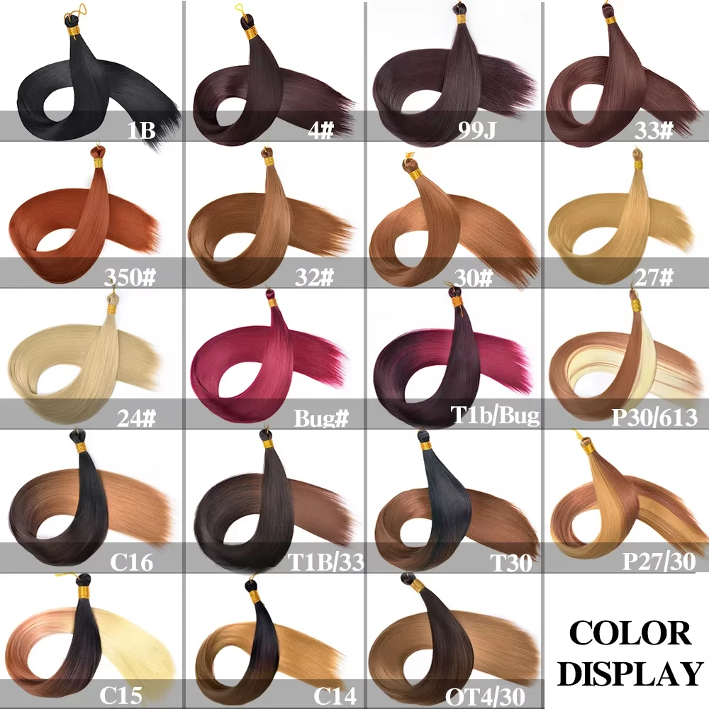 28 Inch 150G Bone Straight Silky Crochet Braiding Hair Synthetic Bulk High Temperature Hair Bundles Extension For Women 28 Inch 150G Bone Straight Silky Crochet Braiding Hair Synthetic Bulk High Temperature Hair Bundles Extension For Women