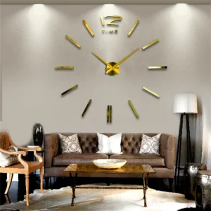 Neue Moderne Design Große Wanduhr 3D DIY Quarzuhren Modische Uhren Acrylspiegel-Aufkleber Wohnzimmer Heimdekoration Horloge