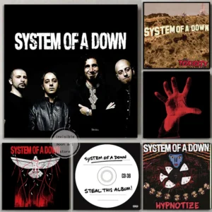 System eines Daunen einsamen Tages/Zucker/Toxizität Musik Cover Serie Kunst Poster Leinwand Malerei Wanddrucke Bild für Zimmer Wohnkultur