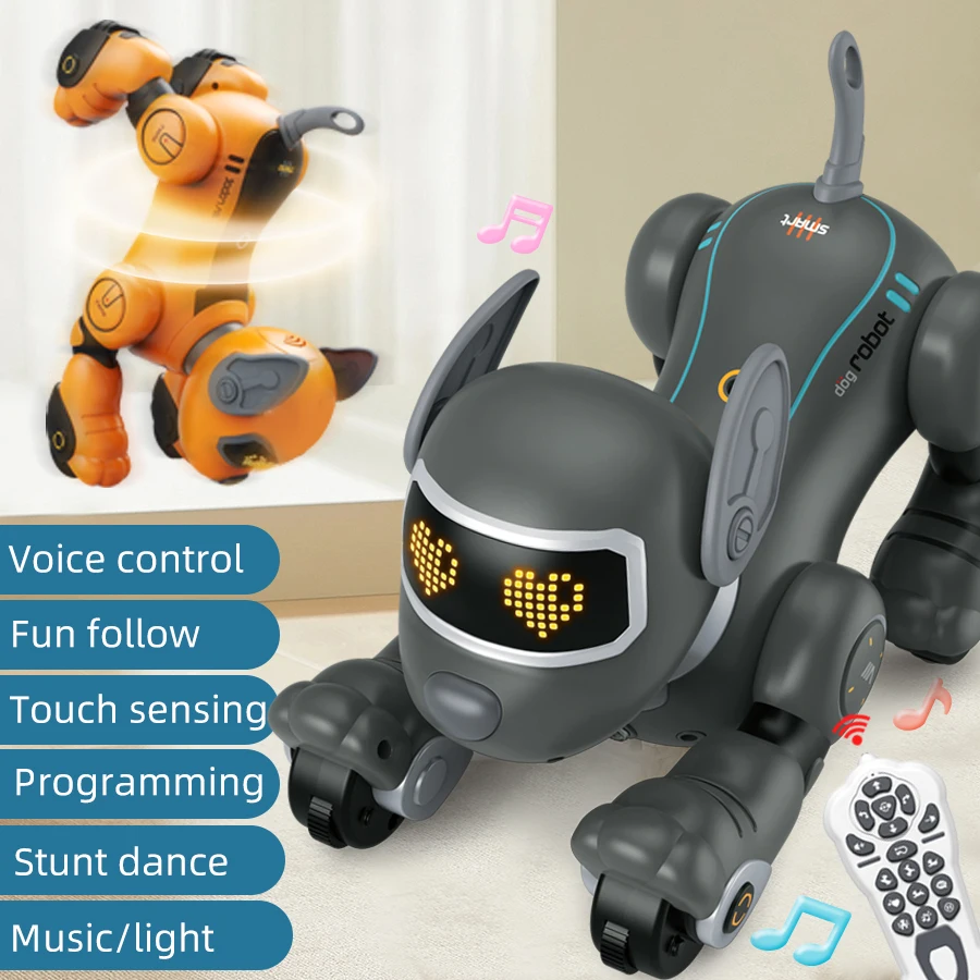 Kinder Spielzeug Fernbedienung Intelligente Roboter Hund Diy Programmierung Stimme Interaktive Elektronische Haustier Hund Roboter Modell Geschenk Kinder Spielzeug Fernbedienung Intelligente Roboter Hund Diy Programmierung Stimme Interaktive Elektronische Haustier Hund Roboter Modell Geschenk – Bild 2