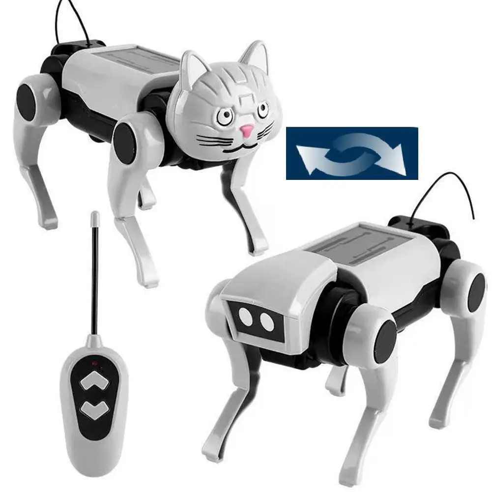 Ferngesteuerter Roboter-Bausatz Hund &Amp; Katze 2-In-1 – Diy Lernspielzeug Für Kinder Ferngesteuerter Roboter-Bausatz Hund &Amp; Katze 2-In-1 – Diy Lernspielzeug Für Kinder
