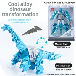 Alloy Five-in-one Robot Dinosaur Deformation Assembling Model Children Boy Tyrannosaurus Rex Educational Toy