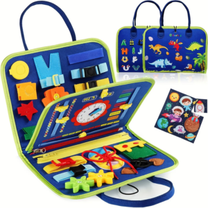 Busy Board & Busy Book für Kinder – Sinnes- und Lernreisespielzeug für Flugzeug und Auto, Lernspielzeug für Vorschulkinder, ideale Geschenke