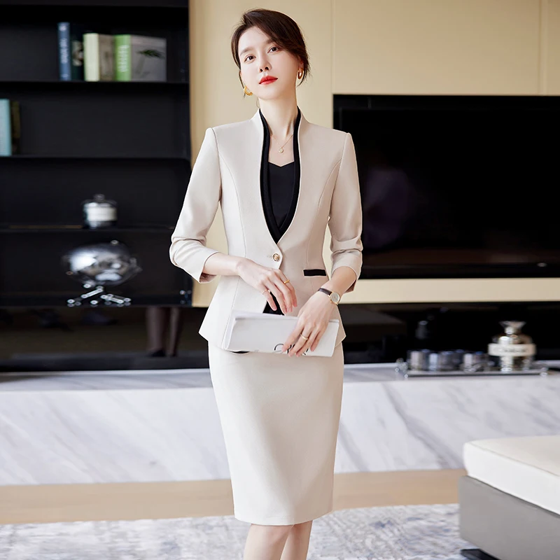Naviu Damen Kostüm: Blazer Und Rock, Business-Outfit Naviu Damen Kostüm: Blazer Und Rock, Business-Outfit - Image 7